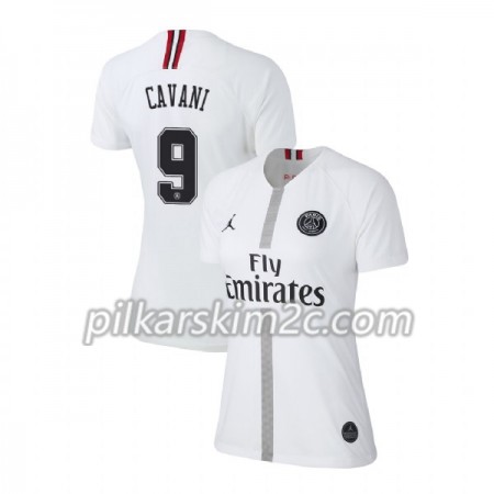 Koszulka Paris Saint-Germain Cavani 9 Jordan Biały Kobiet Trzeciej 2018-2019 - Koszulki Piłkarskie